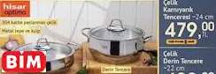 HİSAR OPTİMA ÇELİK KARNIYARIK TENCERESİ ~24 CM